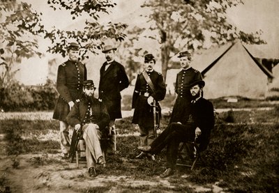 Group of Unknown Federal Officers by Mathew B. Brady